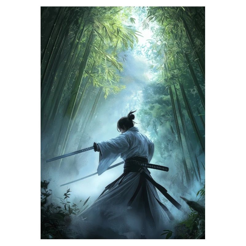 Samouraï dans la forêt