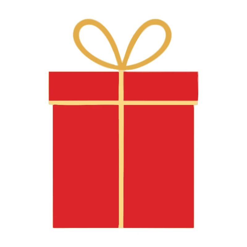 Weihnachtsgeschenk, rote Geschenkbox