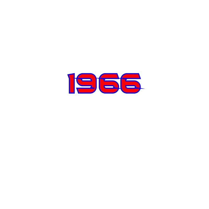 1966 Retro Neon Typography