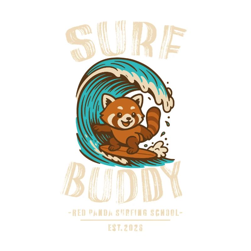 Compagnon de surf, ami sur la planche de surf