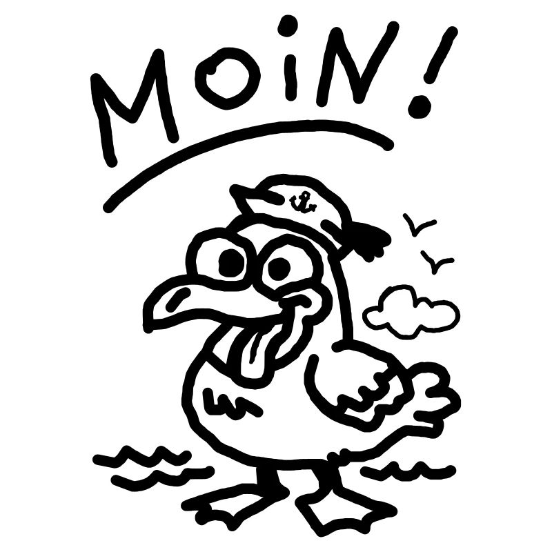 Moin stupid seagull funny seagull sea vacation beach