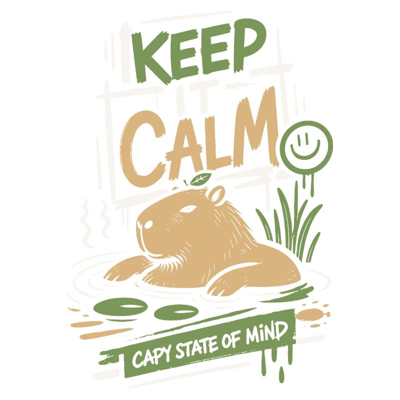 Keep It Calm Capy State Mind