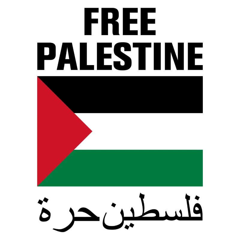 Libérez la Palestine avec drapeau