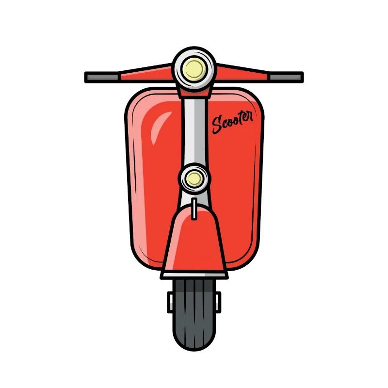 Scooter Motorroller Roller rot