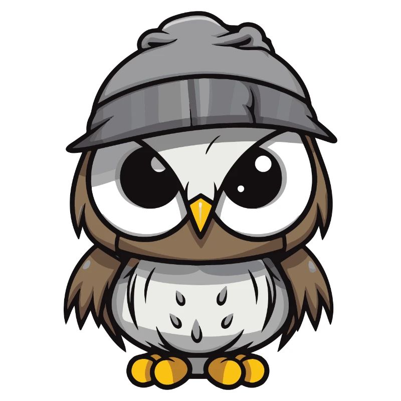 Owl Winter Comic