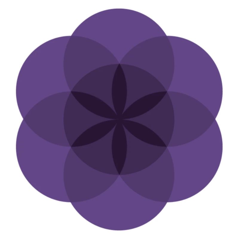 violette Lebensblume