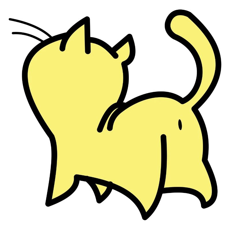 gelbe katze