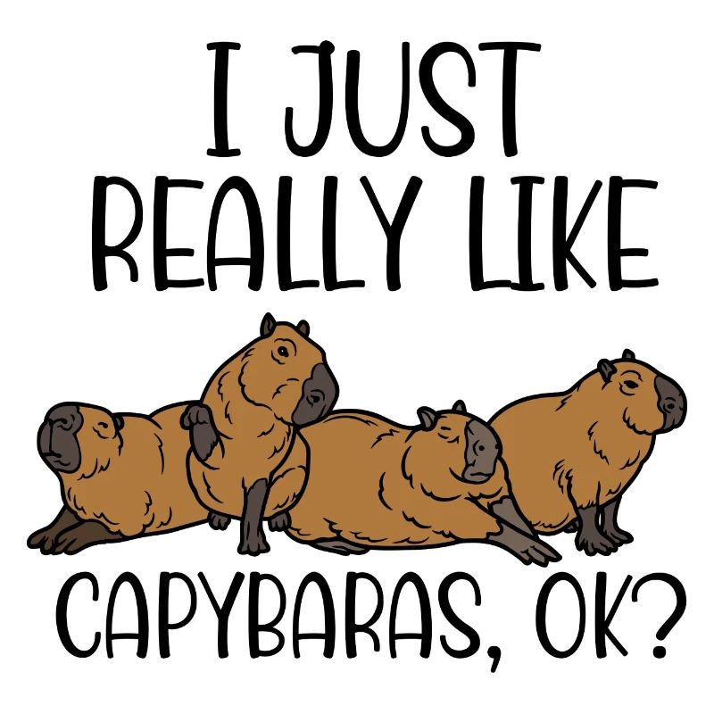Ich mag einfach Capybaras ok