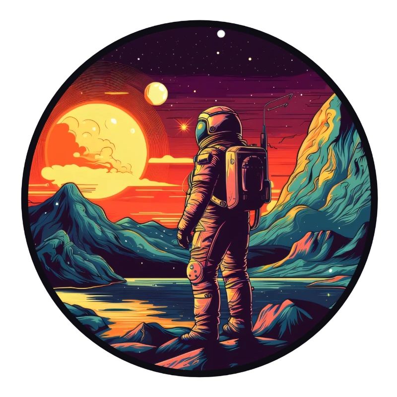 Astronaut on an alien planet