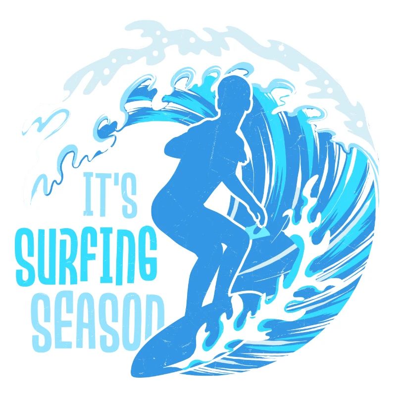 C’est la saison de surf Planche de surf Surfer Été