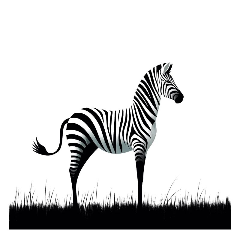 Zebra Minimalismus