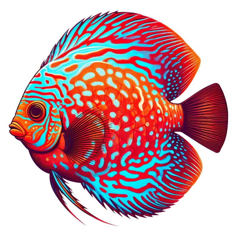 Diskusbuntbarsch rot