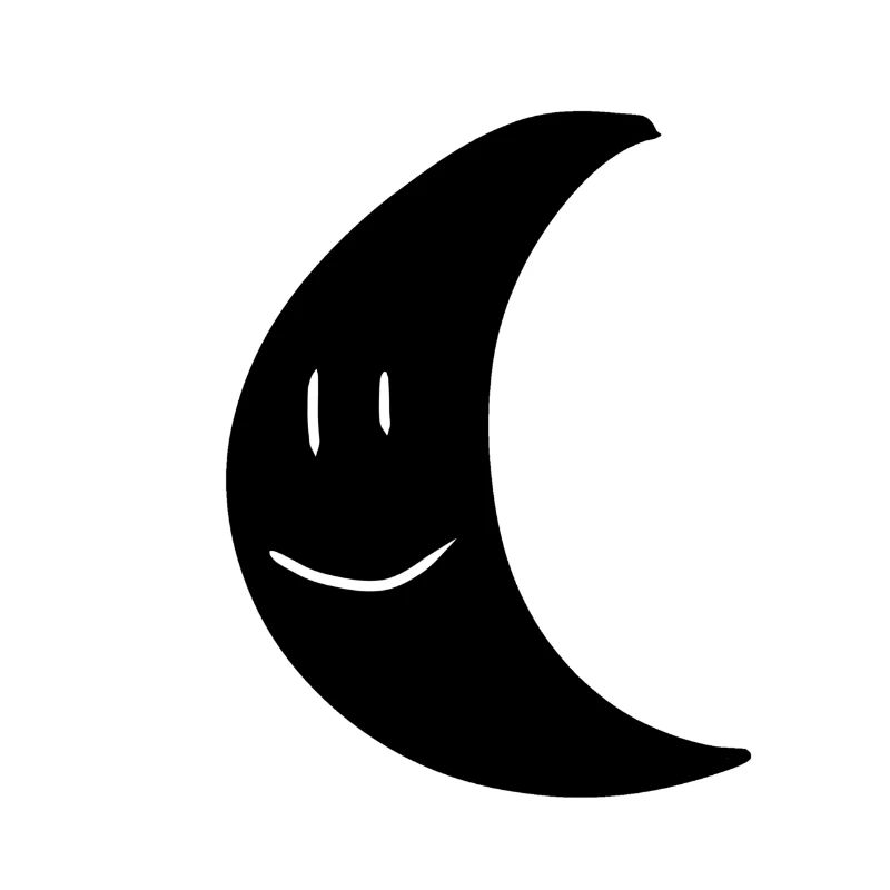 Visage de symbole de planète en forme de lune