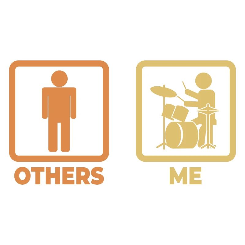 Drummer Stick Figure