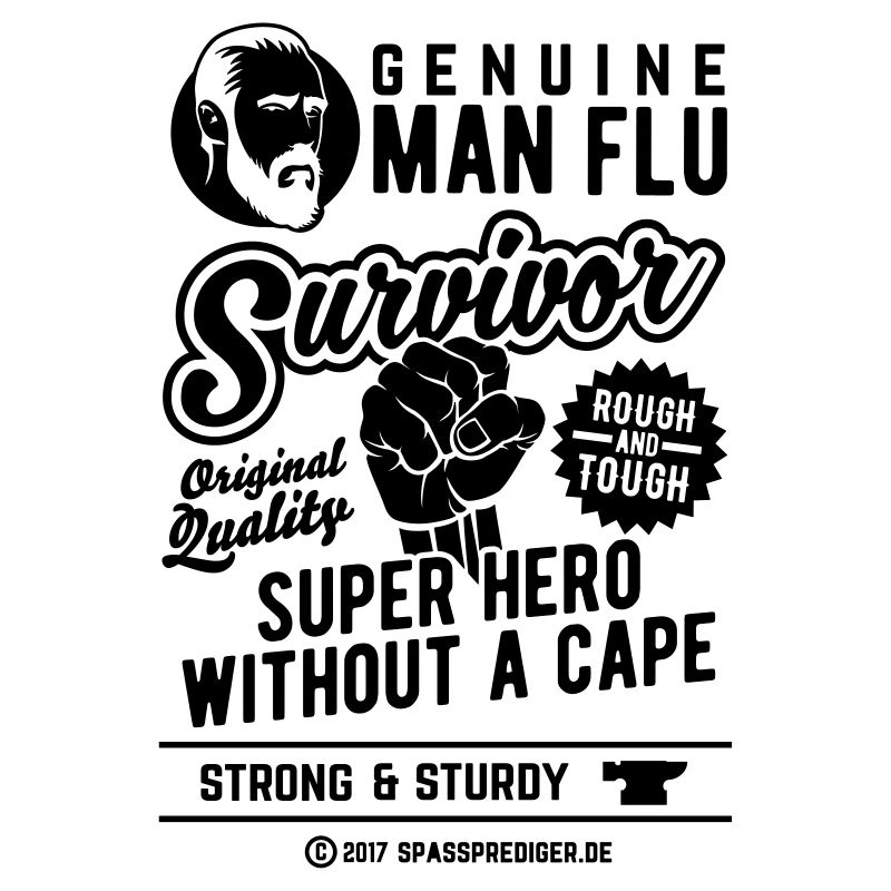 Man Flu Survivor Super Hero Without A Cape