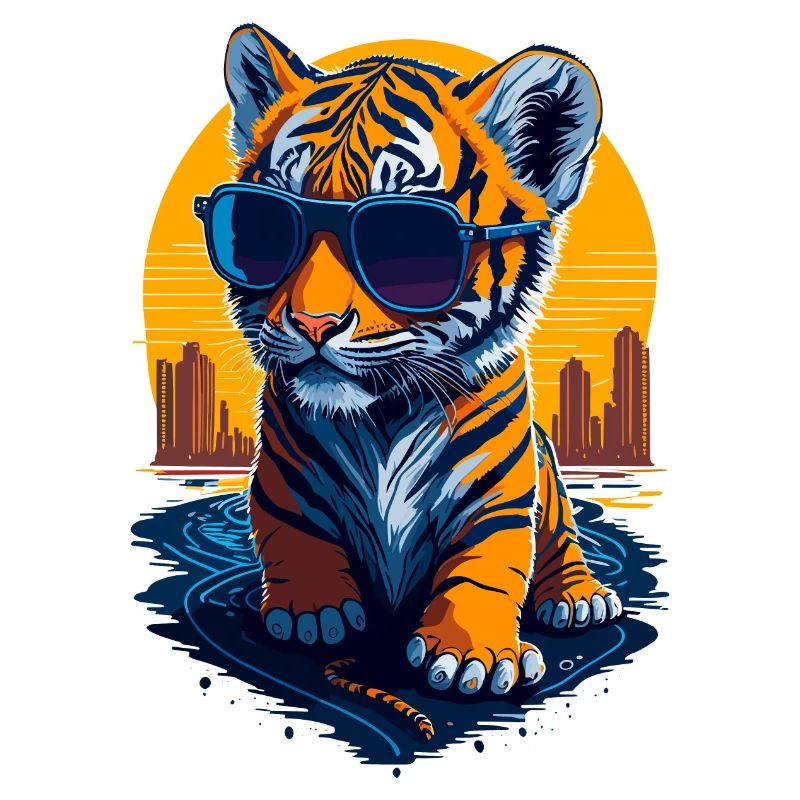 Mignon bébé tigre