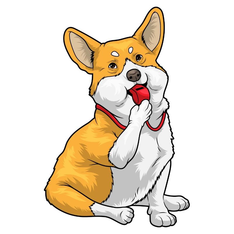 Corgi Referee Whistle