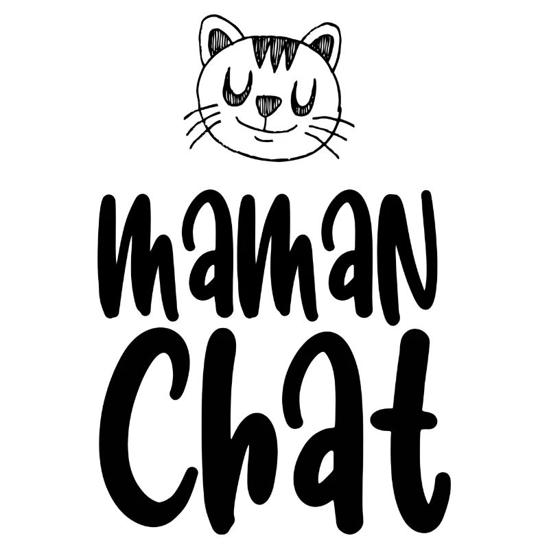 Maman chat. Maman d'un chat.