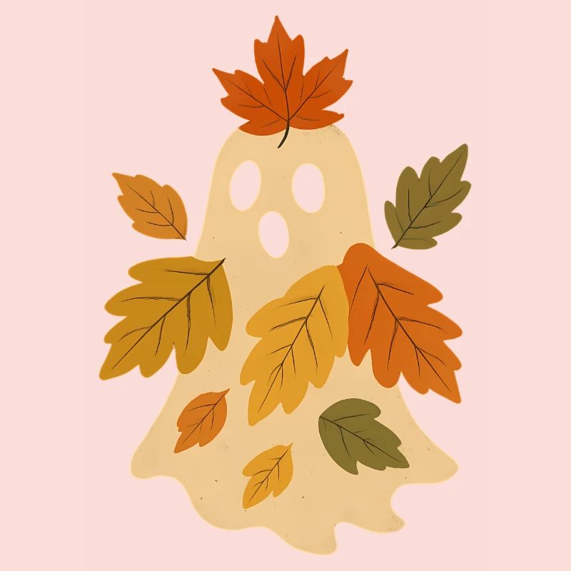 Herbstgeist mit Blättern