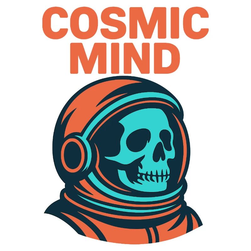 Cosmic Mind Astronaut Skull