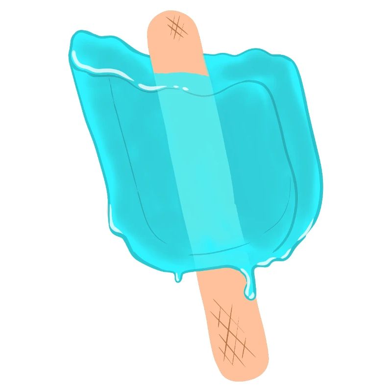 Blue popsicles