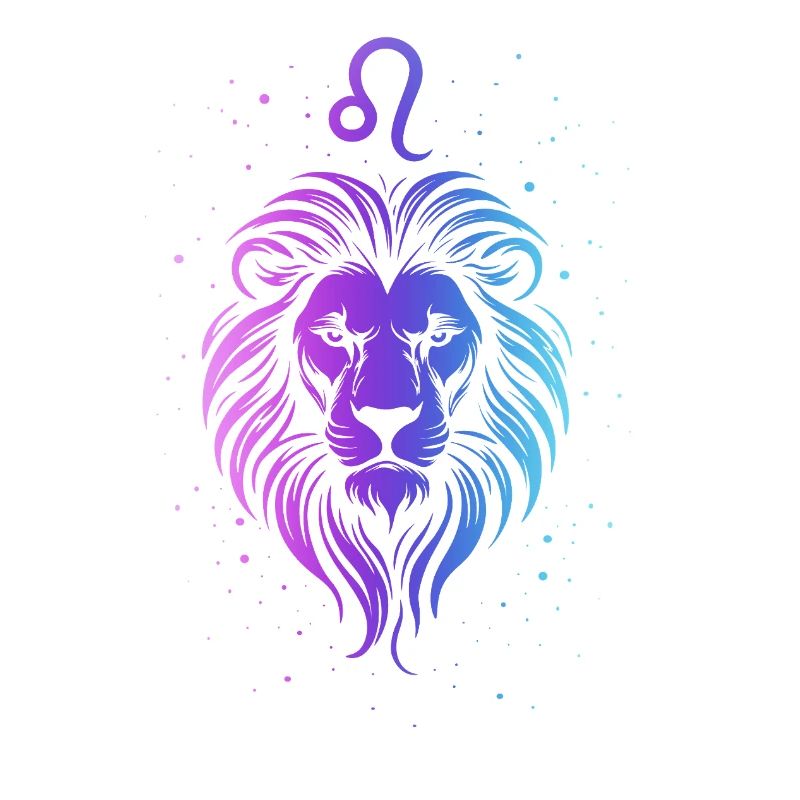 Löwe – Neonsternzeichen