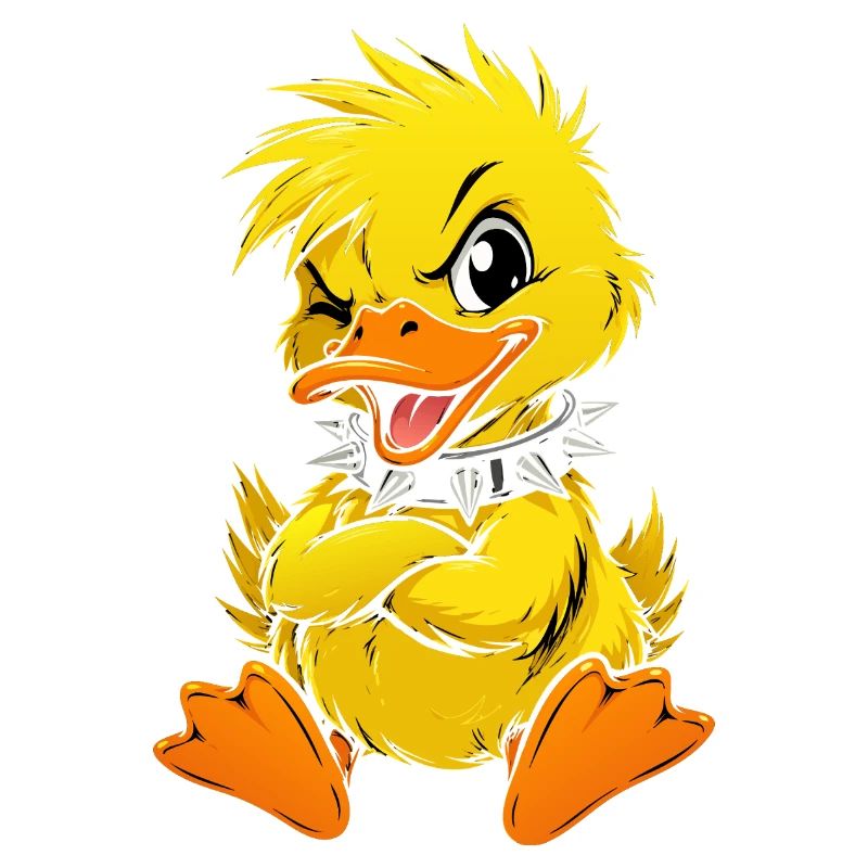 Cute and bold duck
