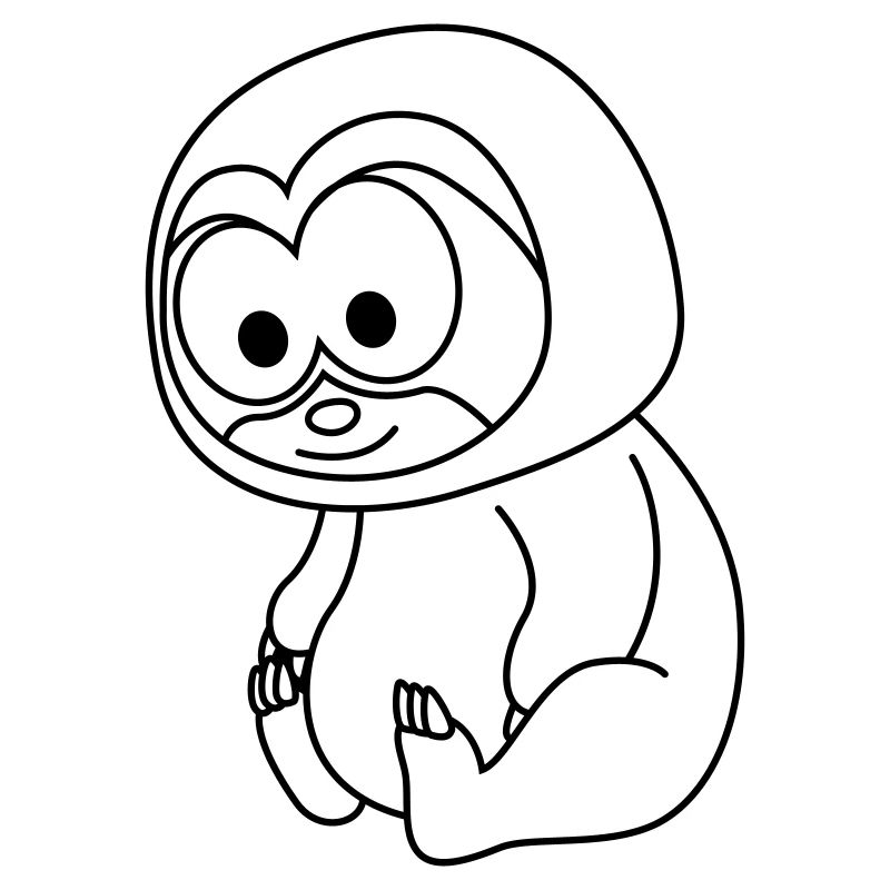 Sloth Comic Animal