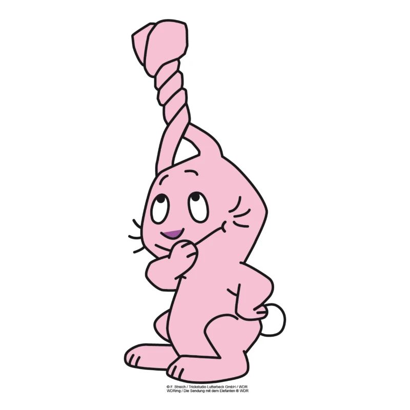 Rabbit with twisted ears
