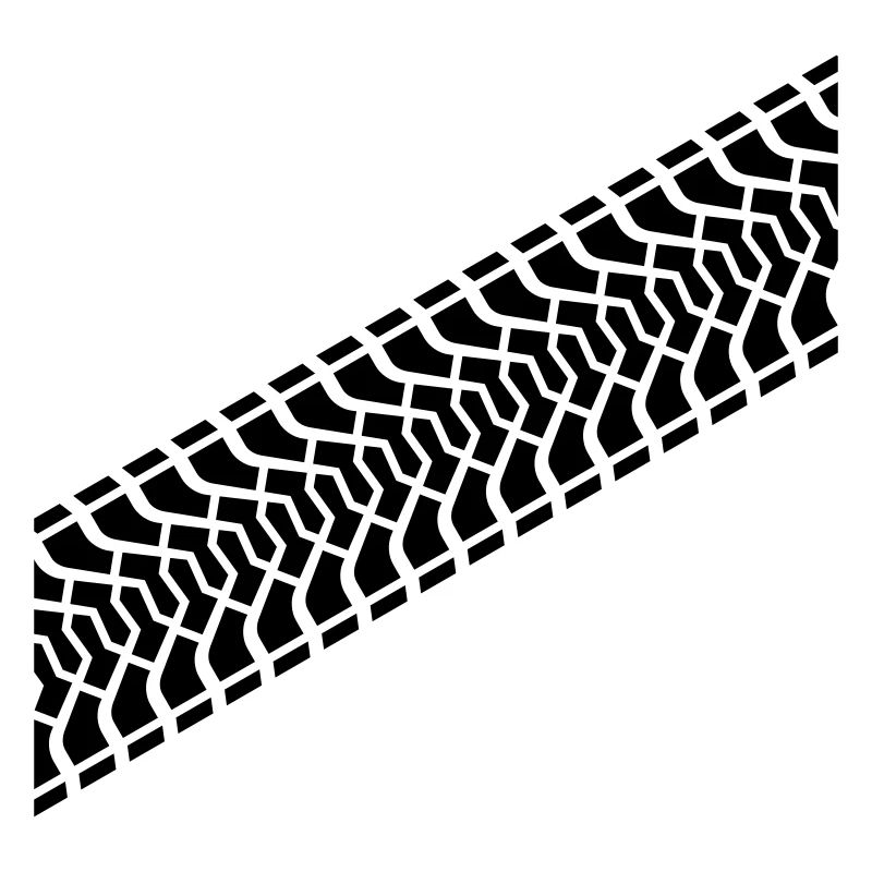 Diagonal empreinte du pneu