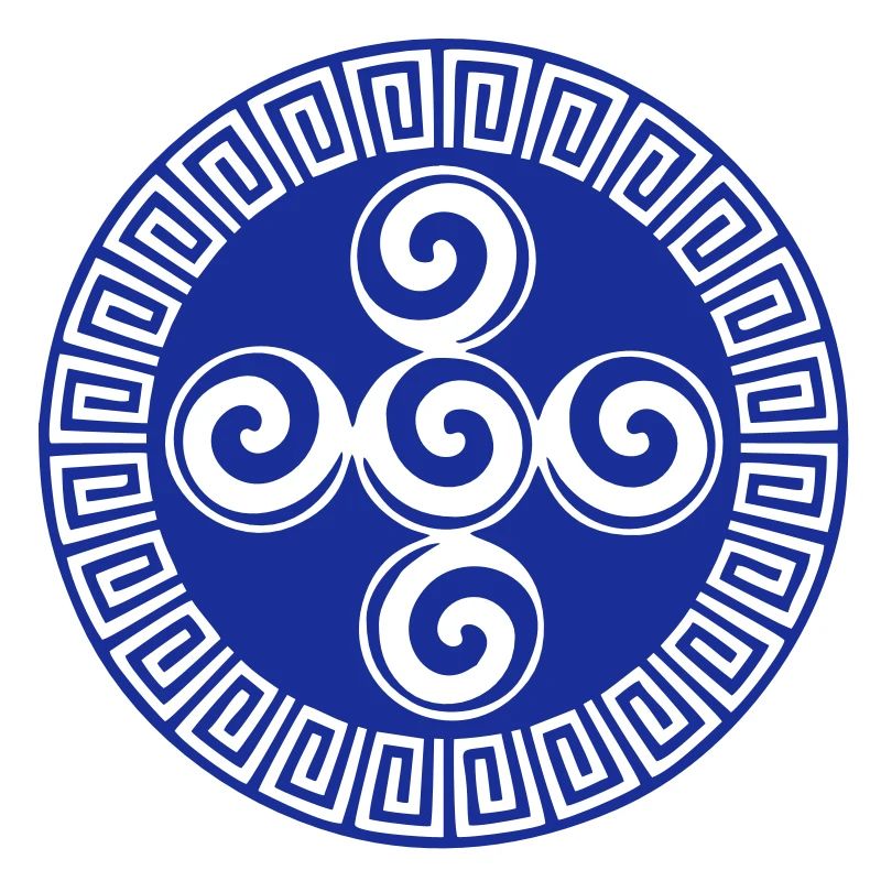 Aztèque symbole création, spirale, native american