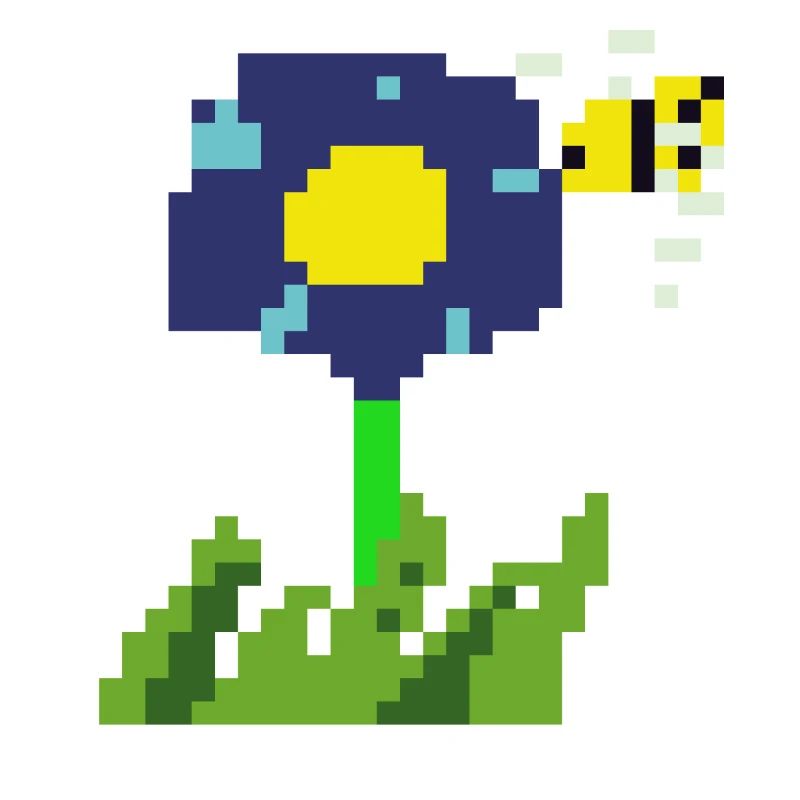 Pixel Blume