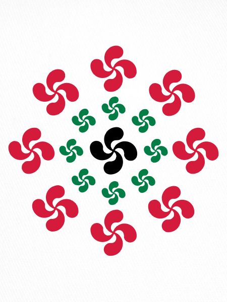 lauburu Basque cross