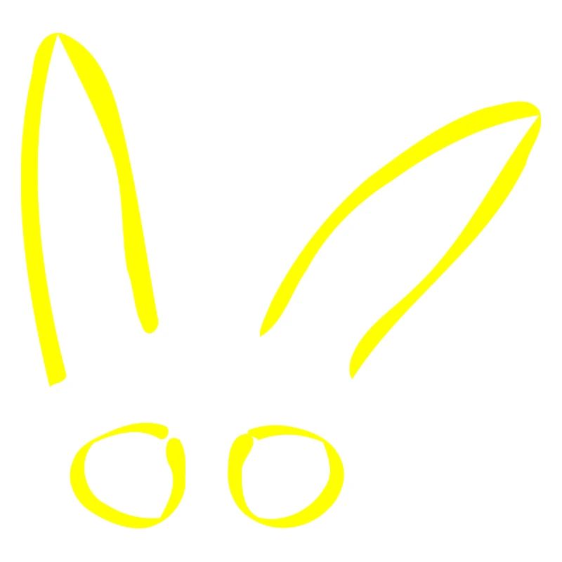 Rabbit Eyes Easter Gift Idea yellow