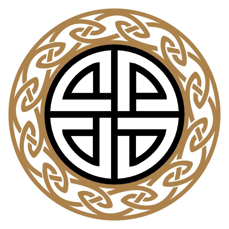 Celtic Shield Knot, Protection, Four Corner, Norse