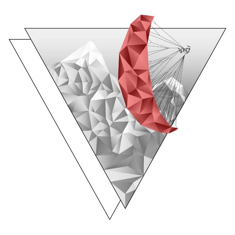 Polyscope Paraglider red