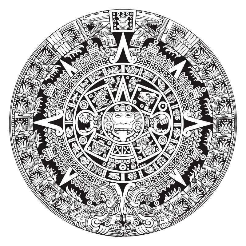 aztec tribalAztec Kalender