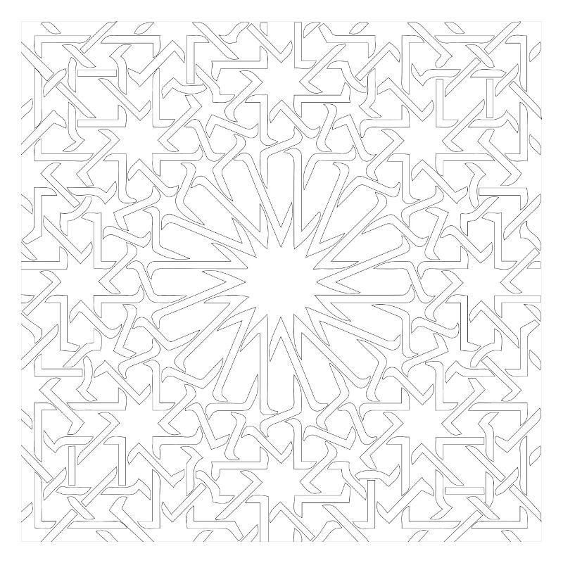 pattern maroc black and white