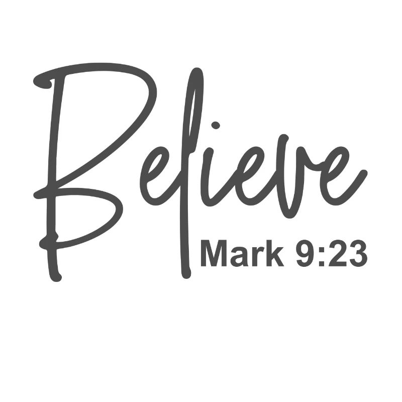 Christian Design Glaube Markus 9 Vers 23