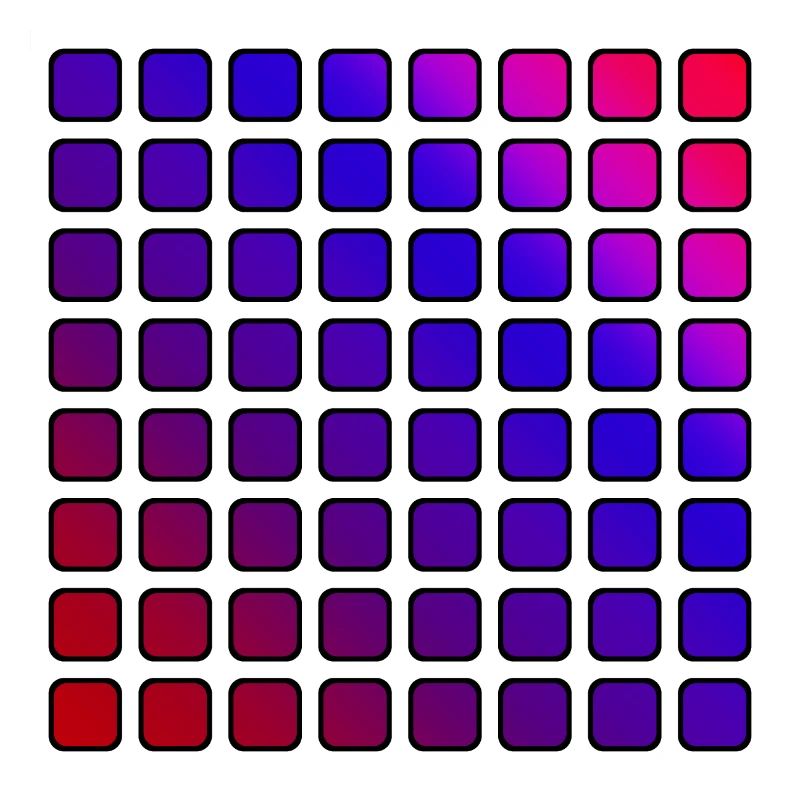Red blue and Pink gradient Squares