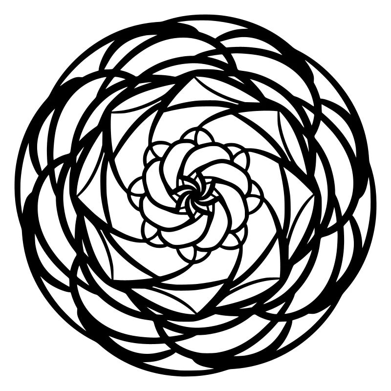 Round Mandala Pattern