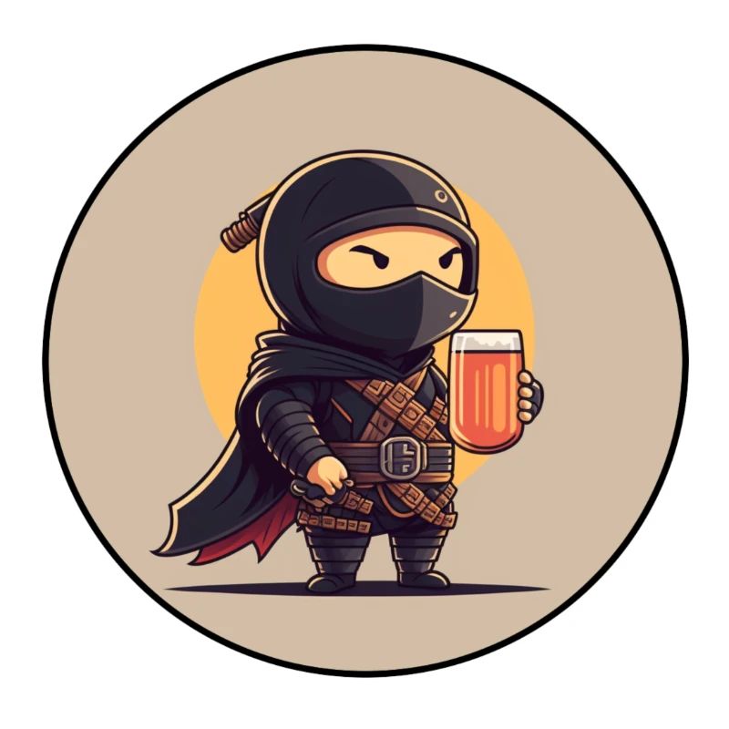 A friendly ninja with beer v2