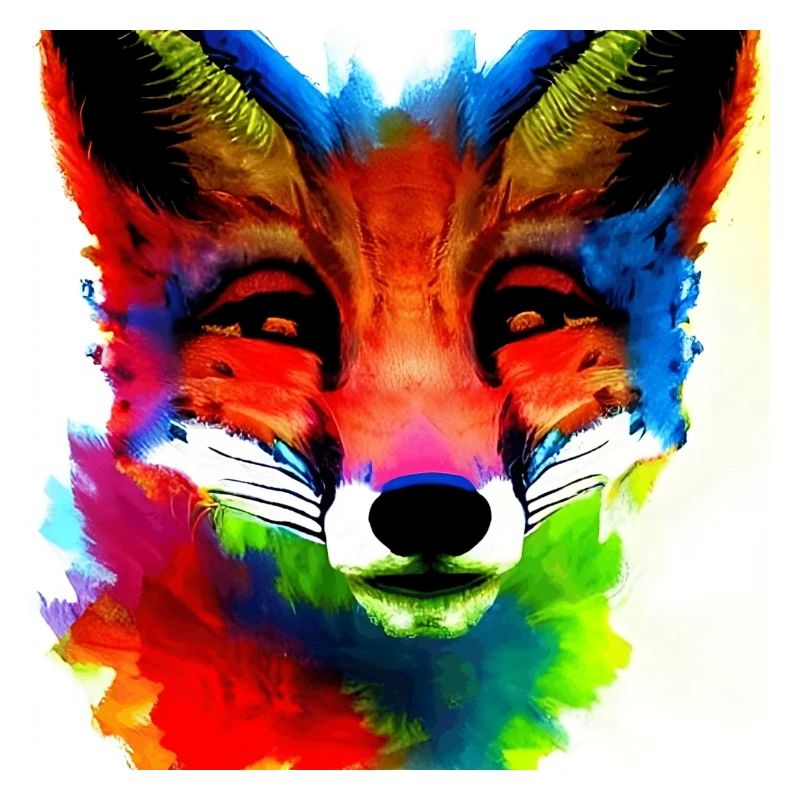 Ein bunter Fuchs, Aquarelle