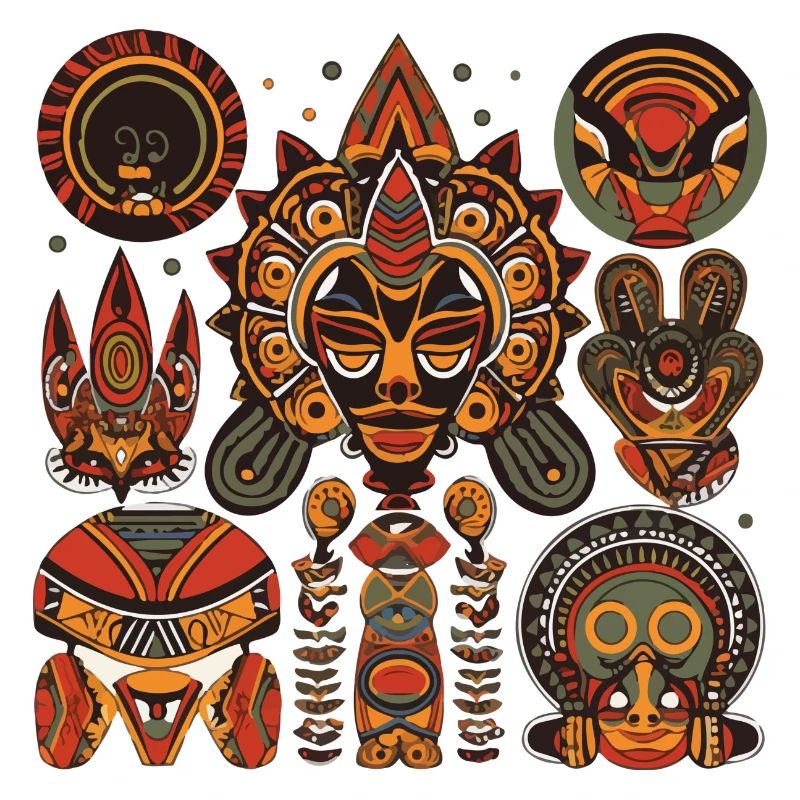 Traditionelles afrikanisches Design