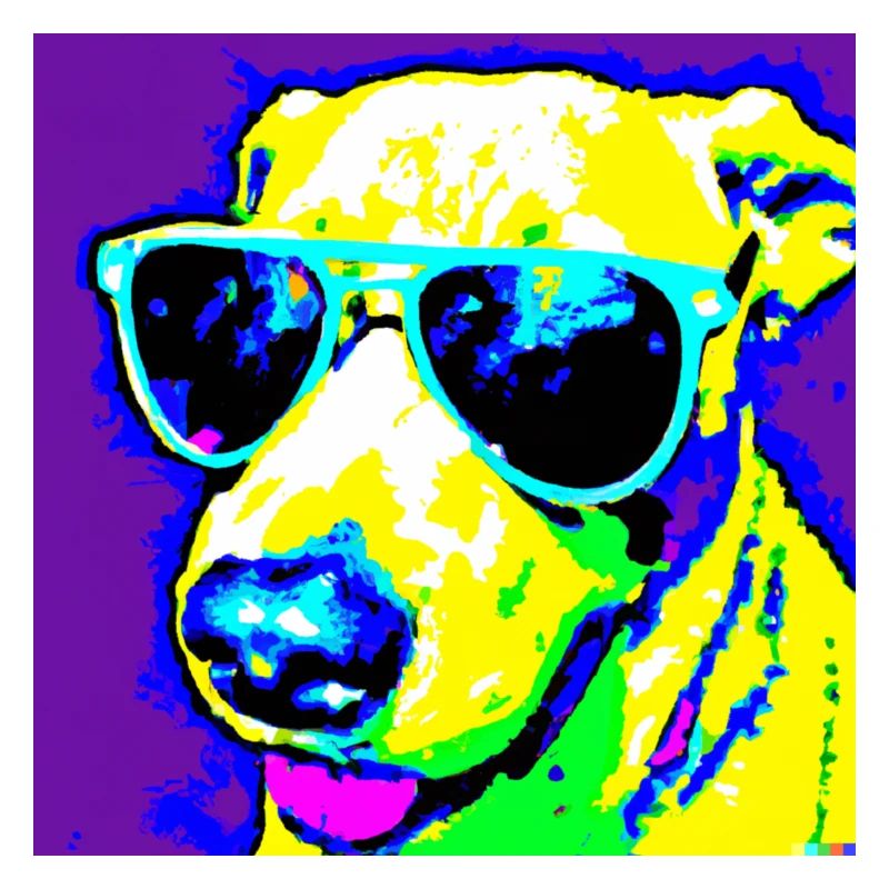 Cooler Hund mit Sonnenbrille Style