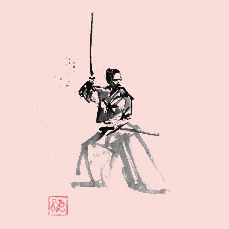 Samurai on guard