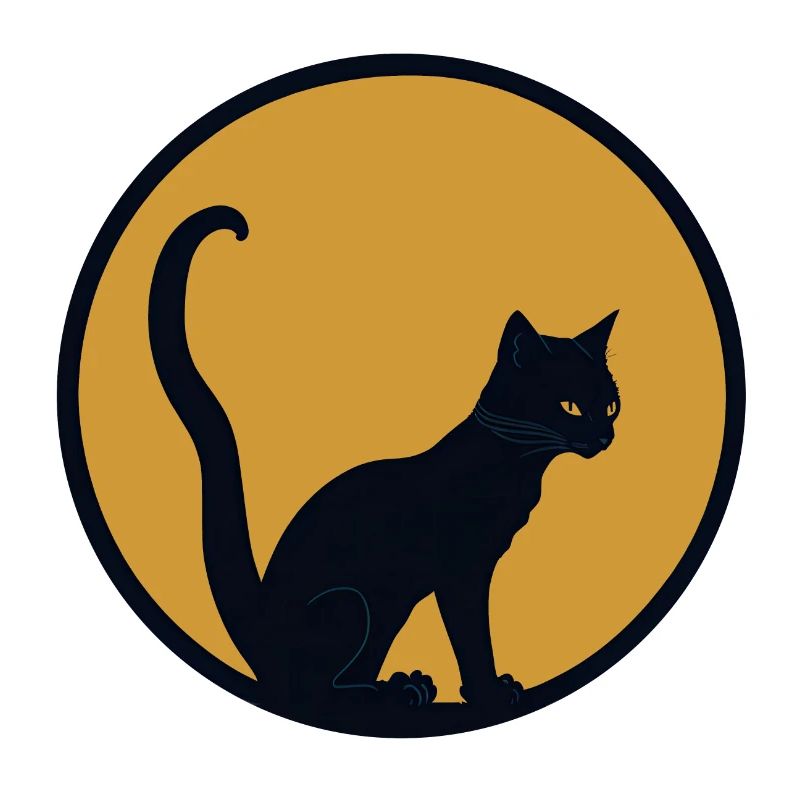 Schwarze Katze, ein Symbol