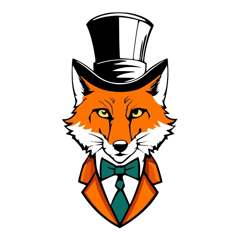 Fuchs mit Zylinder