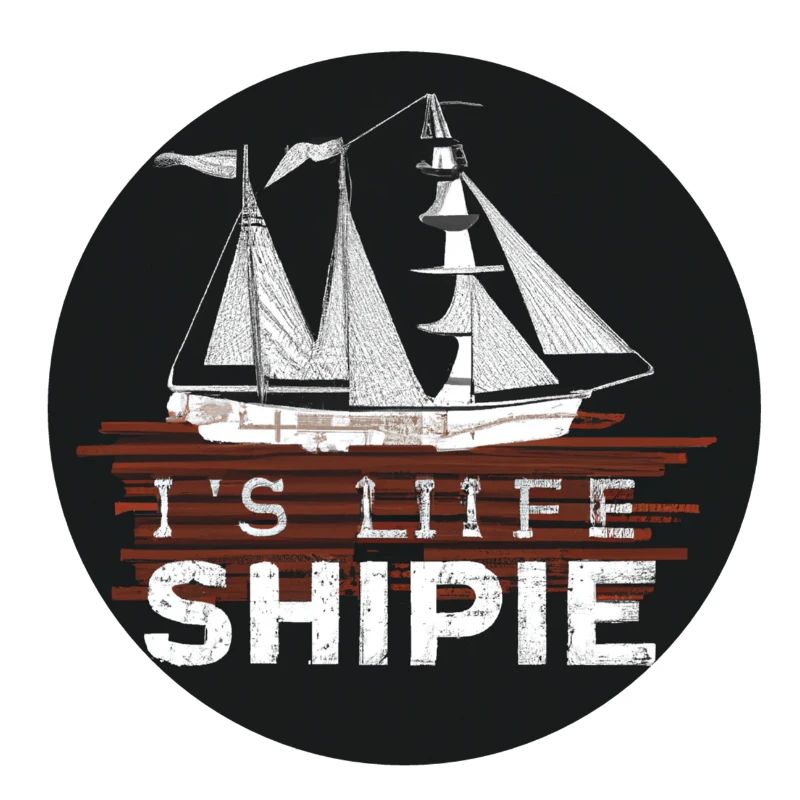 Ship design with slogan