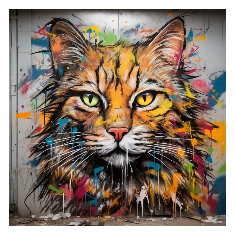 katzen graffiti